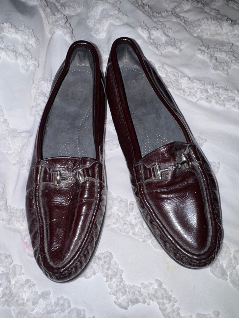 SAS Women's Dark Brown Leather Bit Loafers